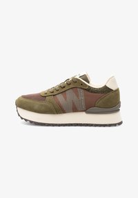 Unselected, dark olive multi