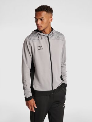 Hummel POLY  - Sweater met rits - grey melange