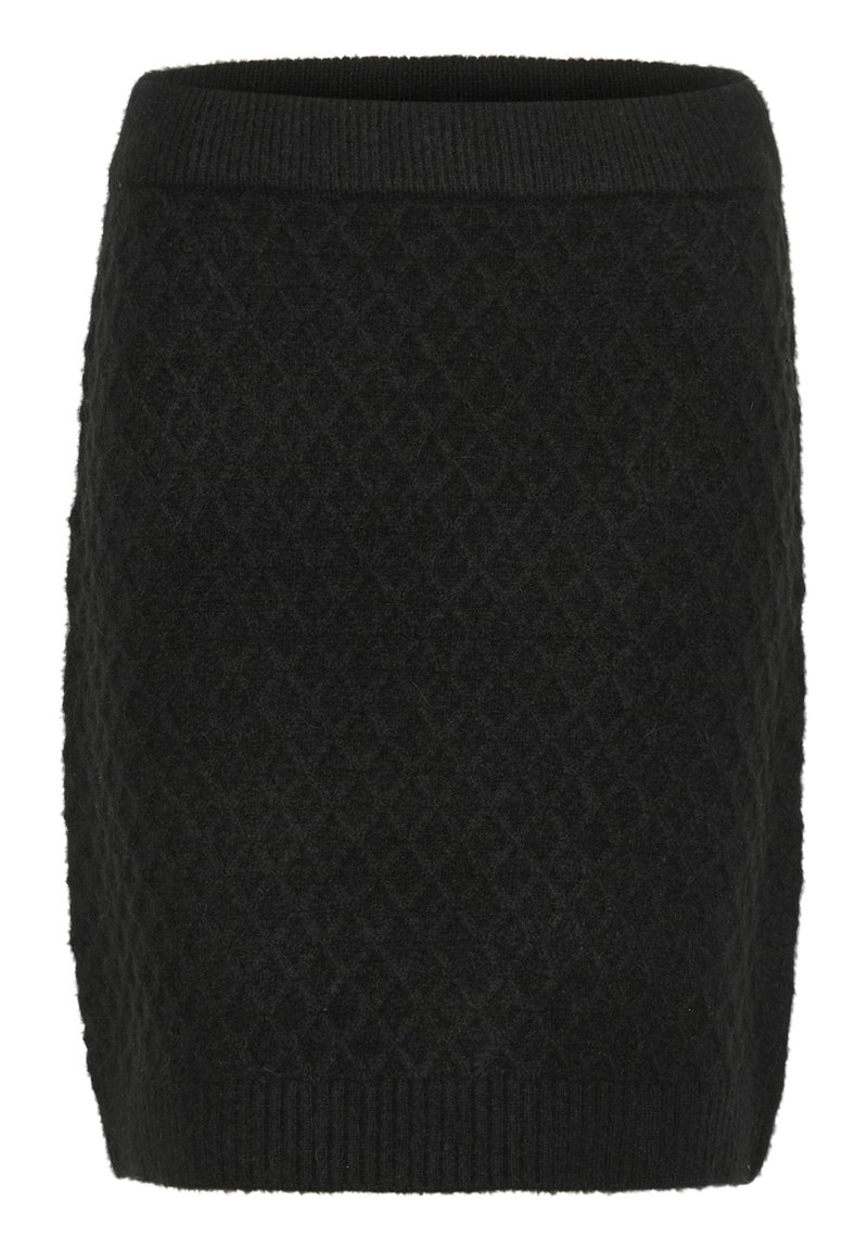 Kaffe A-lijn rok gemêleerd zwart