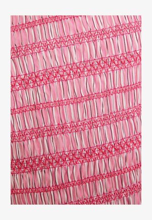 Love & Roses, REGULAR FIT - SHIRRED BODICE PUFF SLEEVE MIDI DRESS - Freizeitkleid - pink poplin stripe
