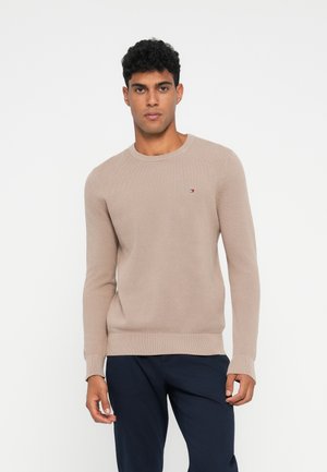 ESSENTIAL STRUCTURE CREW NECK - Pulover - coastal taupe