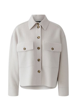 Oui, OVERSHIRT - Fleece jacket - stone melange