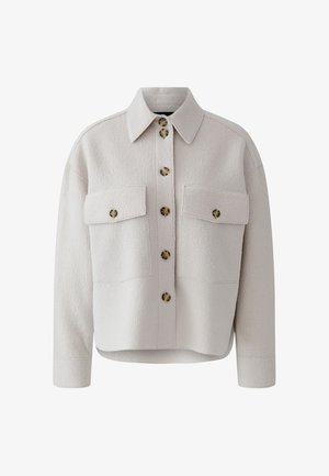 Oui, OVERSHIRT - Fleece jacket - stone melange