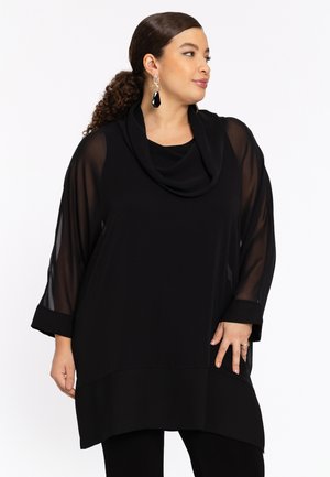 MIT KRAGEN - Tunika - black