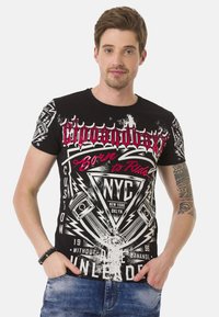 Cipo & Baxx T-Shirt print - black