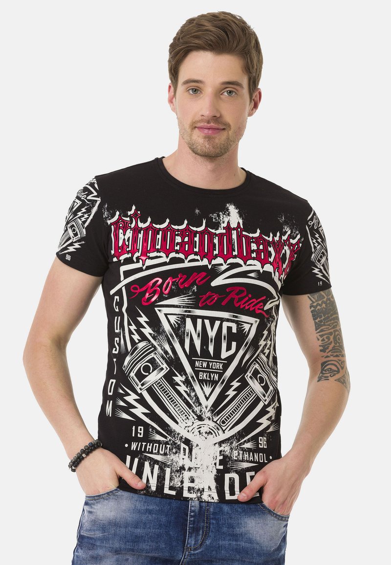 Cipo & Baxx T-Shirt print - black