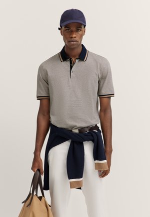 bugatti Poloshirt - taupe blau