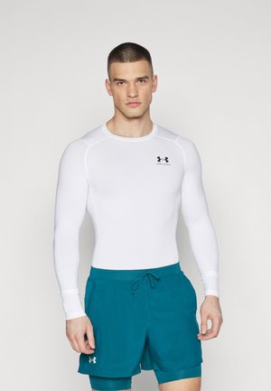 Under Armour HEATGEAR - Majica z dolgimi rokavi - white/black