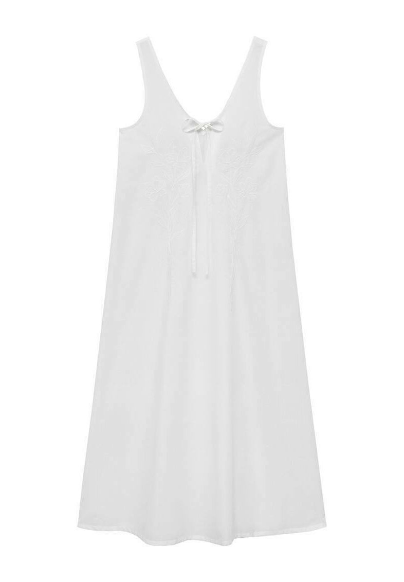Mango Chemise de nuit Nuisette white/blanc