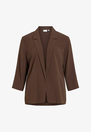 VILA, BLAZER VICALO 3/4 SLEEVED - Blazer - coffee bean
