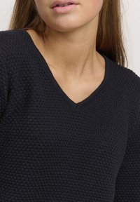 Oxmo Strickpullover - black