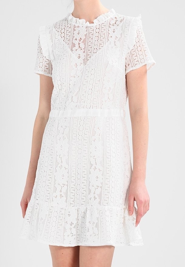 NAF NAF Day dress - white - (Pre-owned) - Zalando.ie NAF NAF Day dress - white - (Pre-owned) - Zalando.ie