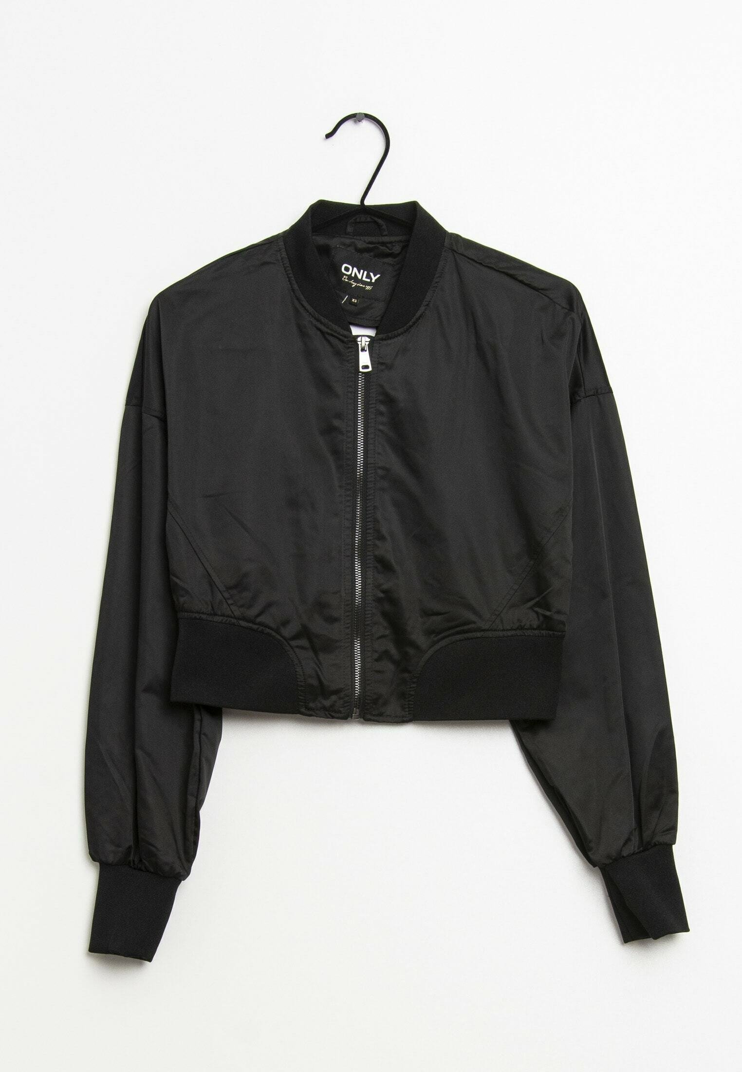 plain black bomber jacket womens