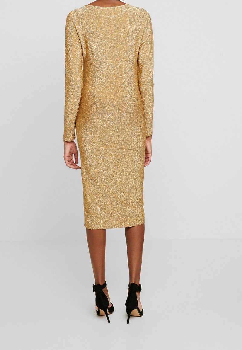 ONLY Cocktail dress / Party dress - gold-coloured - (Pre-owned) - Zalando.ie