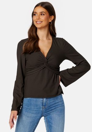 KNOT RIB TOP - Langarmshirt - brown