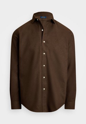 CUSTOM FIT PERFORMANCE TWILL SHIRT - Košeľa - apline brown heather