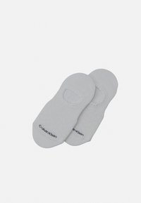 Calvin Klein Underwear - WOMEN FOOTIE HIGH CUT OPEN WORK 2 PACK - Zeķes - white Miniatūras attēls 1