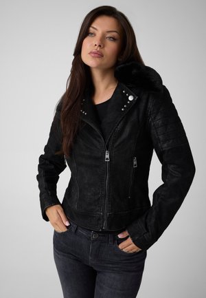 Guess, Veste en similicuir - schwarz
