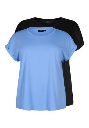 ZWEI-PACK MIT KURZEN ÄRMELN - Základné tričko - della r blue black