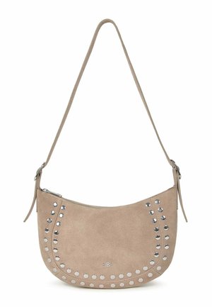 Brownie, BOLSO MEDIA LUNA TACHAS - Borsa a tracolla - taupe claro
