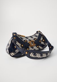 Guess MINTHA MINI TOP ZIP SHLDR BAG - Mala de mão - navy logo