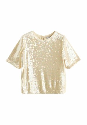 SEQUIN  REGULAR FIT - Bluse - cream
