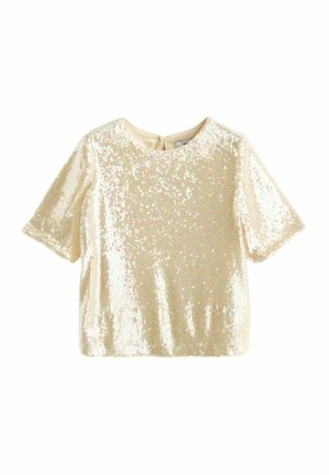 Next SEQUIN  REGULAR FIT - Blůza - cream