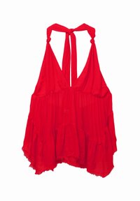 WITH KNOTTED NECK  - Top - red