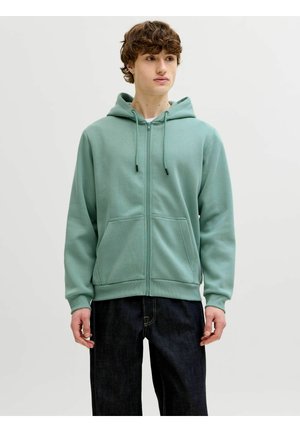 JJEBRADLEY HOOD - Sweatjakke - mineral blue