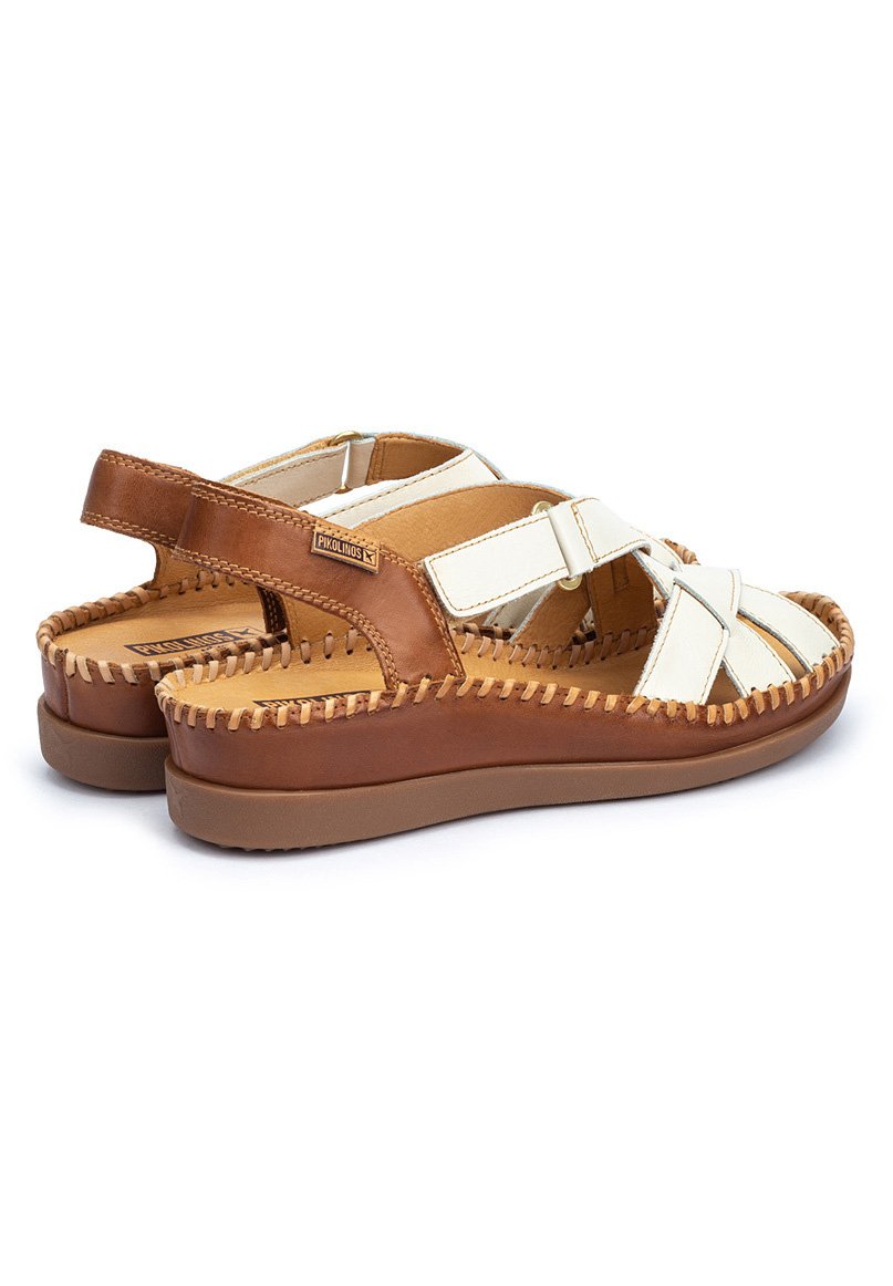 Pikolinos CADAQUES WK - Sandalias de cuña - white/blanco - Zalando.es