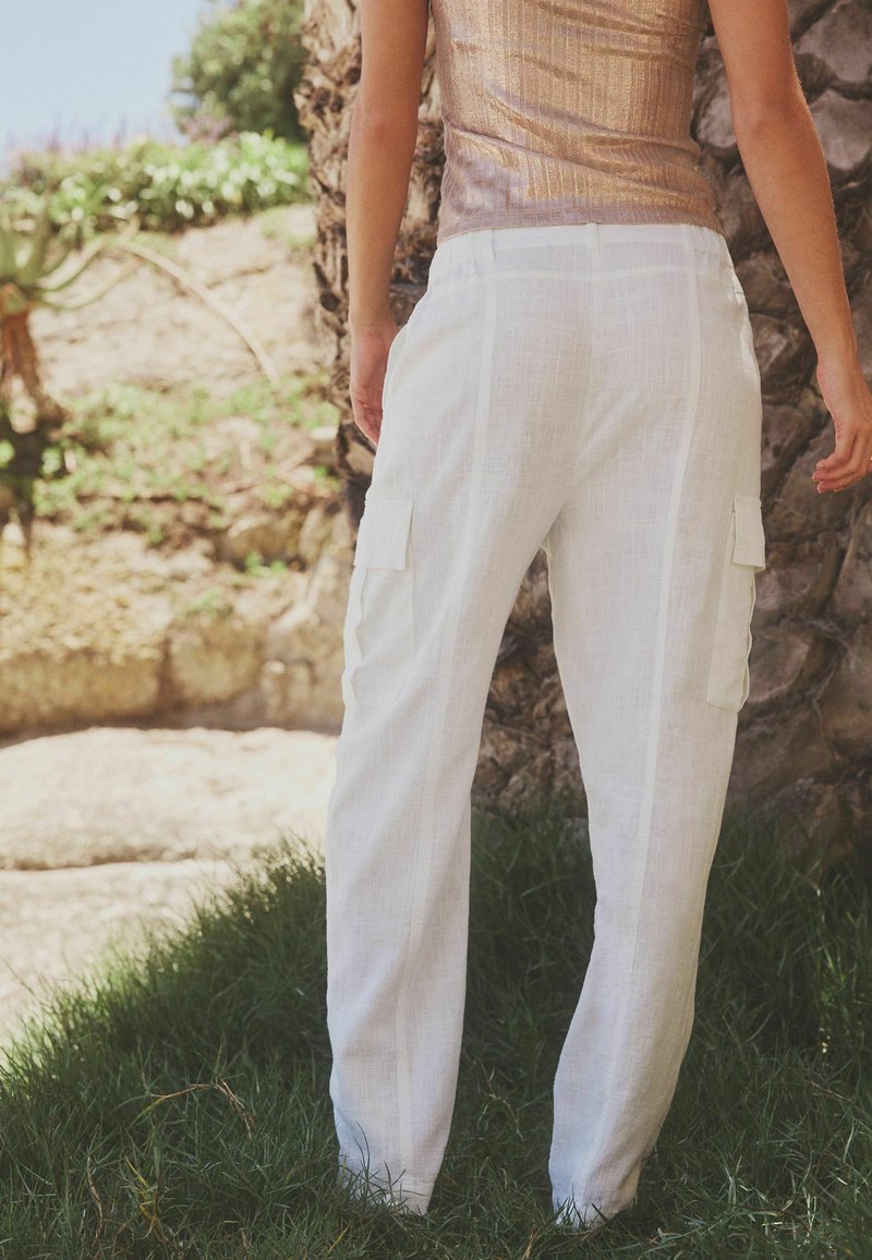 Pantalon Next En Lin 100% - Taille 30W/30L - Coupe Ample, Très Peu Porté