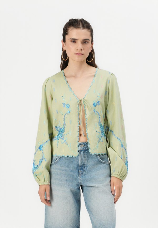 YASLIA CARDIGAN  - Bluse - bok choy