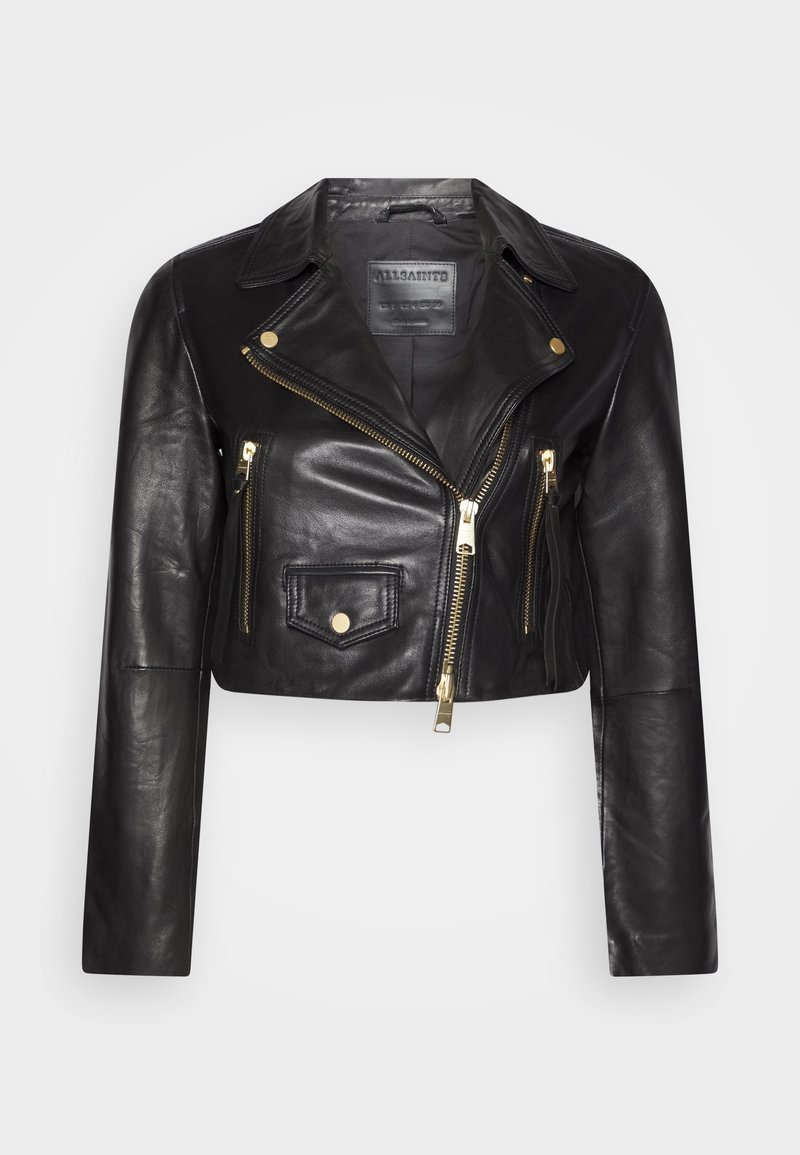 Giacca In Pelle PU Da Donna Con Borchie Punk Rock Biker Rider Giacca Retrò Graffiti Flame Print Short Coat Top In Pelle, Nero, XL - Foto 5