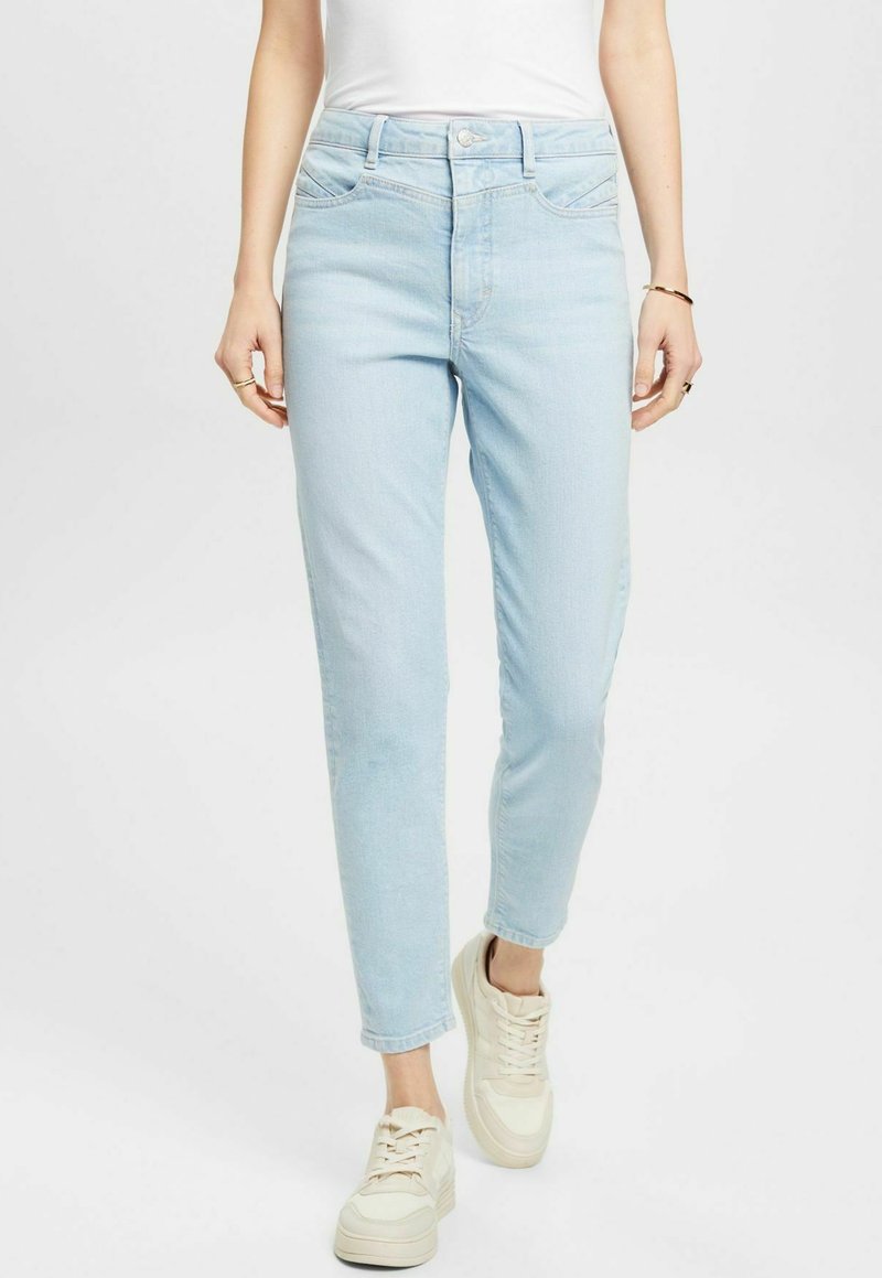 Esprit MOM Jeans Slim Fit blue bleached/bleached denim Zalando.ch