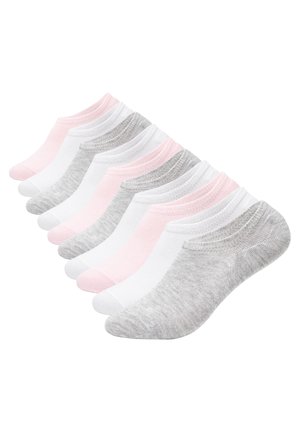 OCCULTO 10 PACK  SUSI - Trainer socks - white grey pink