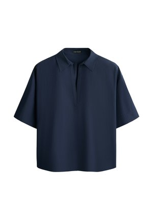 OYSHO, Blouse - metallic blue