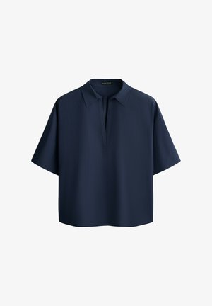 OYSHO, Blouse - metallic blue