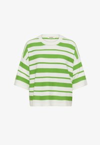 Selectat, white w green stripe