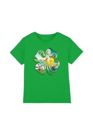 Cotton Soul, LOONEY TUNES TWEETY SHAMROCK UNISEX - Print T-shirt - dark green