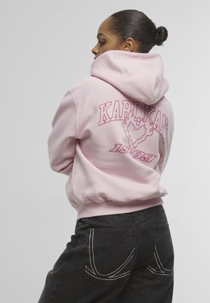 SIGNATURE HEART CROSS BACKPRINT HOODIE - Mikina so zipsom - rose pink