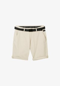 Unselected, beige mini houndstooth