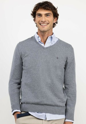 El Ganso, JERSEY CUELLO PICO CODERAS - Jersey de punto - gris