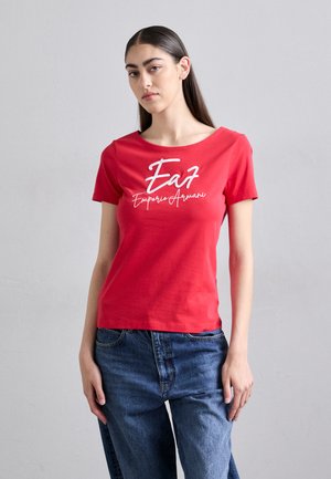 T-Shirt print - true red