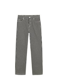 STRIPED LOW-RISE STRAIGHT-LEG - Jeans Straight Leg - dark blue