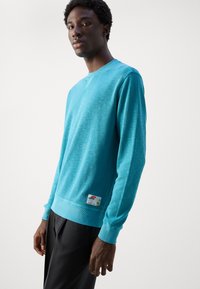 Scotch & Soda STRUCTURED  - Φούτερ - petrol blue