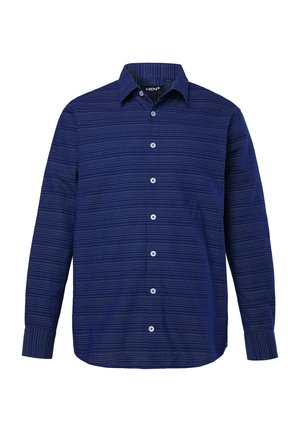 Men Plus, MEN+ SHIRT, LONG SLEEVE, KENT COLLAR, TEXTURE, COMFORT FIT, UP TO 8 XL - Camisa - midnight blue