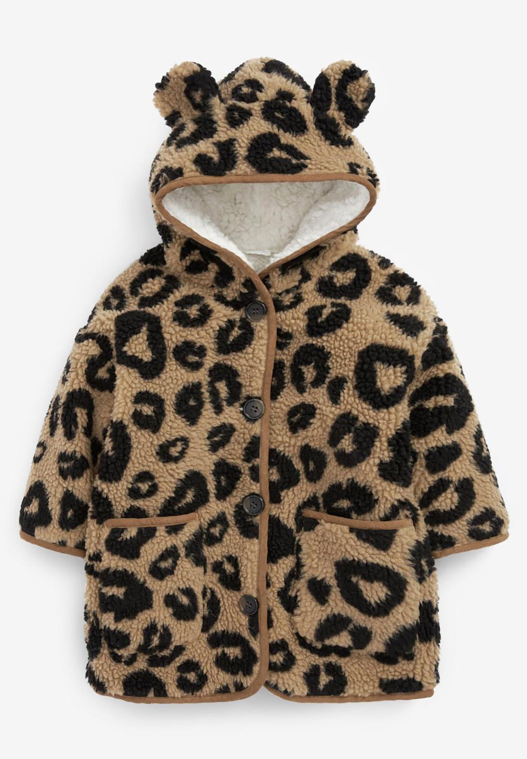 next girls leopard print coat