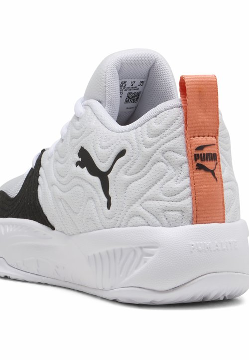 PUMA COURT PRO 3 MID BASKETBALLSCHUHE UNISEX - Basketball shoes - white- black-melon glow — foto 4