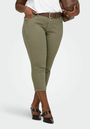 ONLY Carmakoma SKINNY JEANS CARWILLY VERKÜRZT JEANS - Jeans Skinny - mermaid