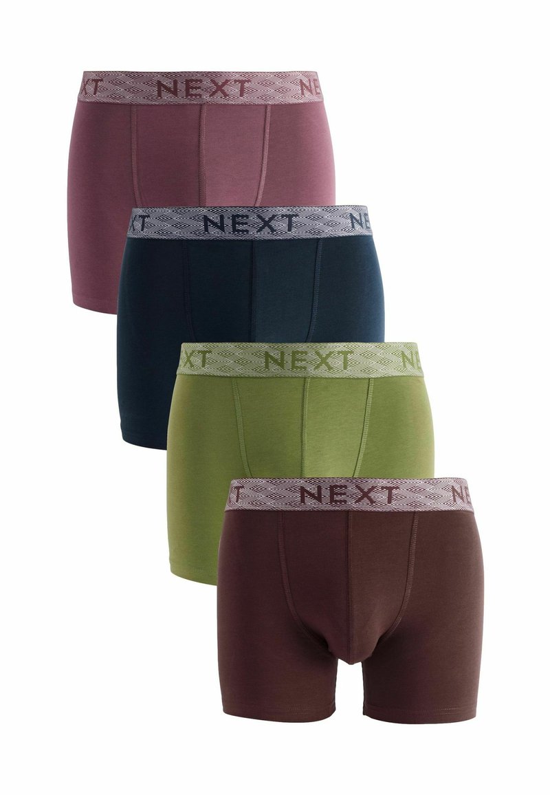 Next WAISTBAND 4 PACK  - Úzké boxerky - blue green pink metallic waistband